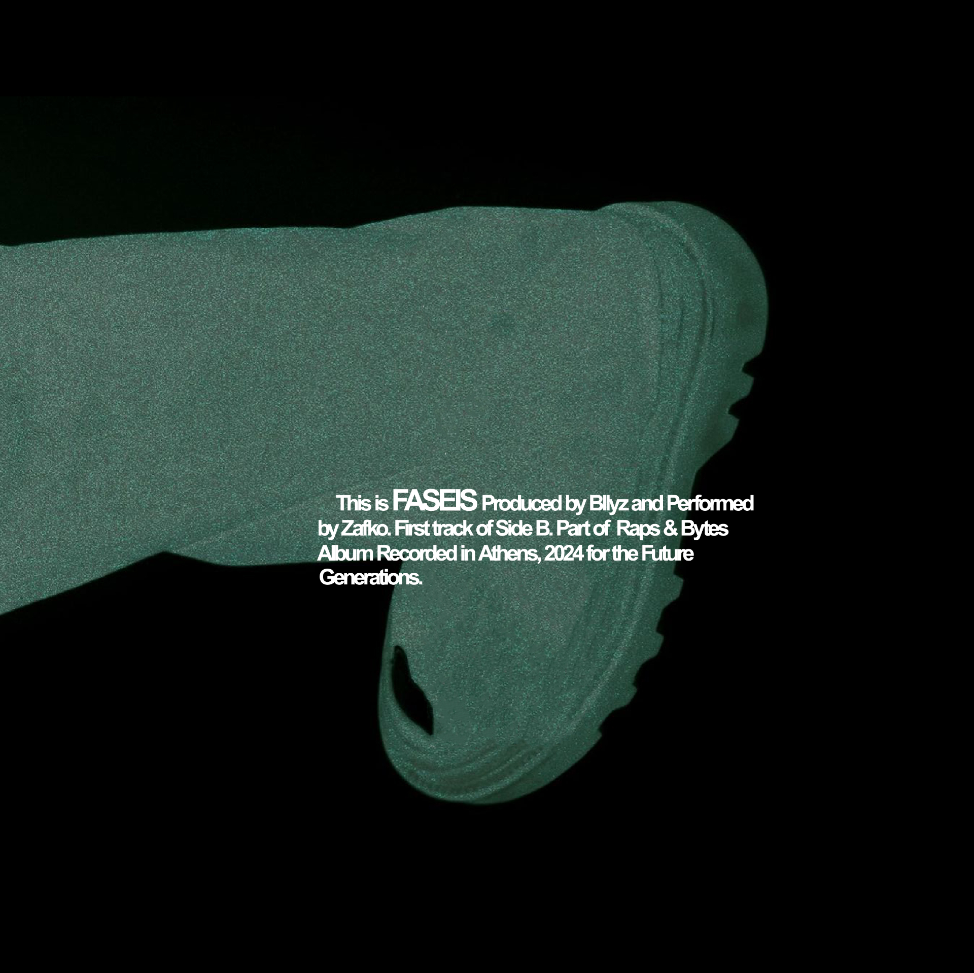 FASEIS - Song by ZAFKO (2024) album artwork featuring hip hop and electronic music from Athens underground scene