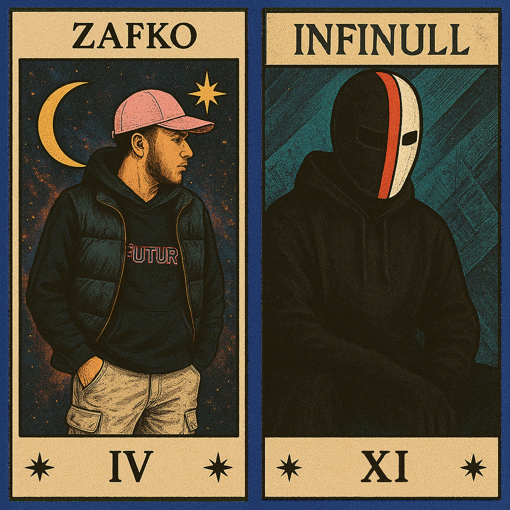 Taro Xartia - Song by ZAFKO (2025) album artwork featuring hip hop and electronic music from Athens underground scene